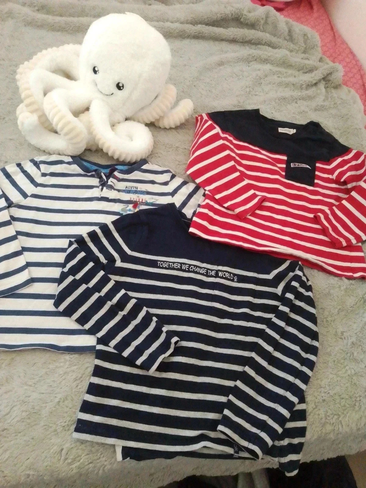 Lot de 3 marinières garçon 5 ans